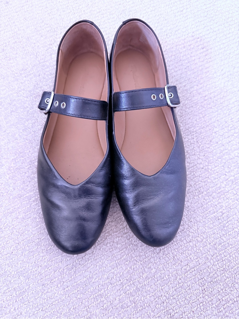 Madewell Black Mary Jane Flats size 7